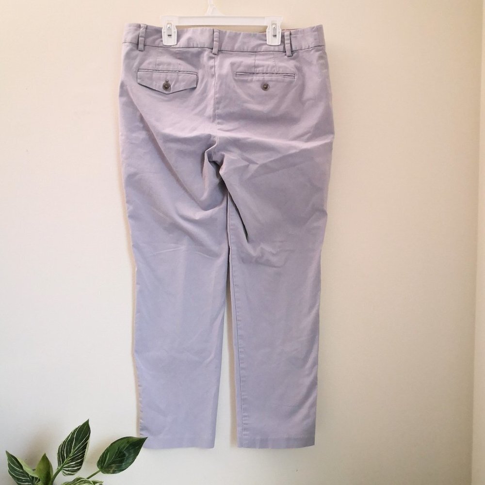 Eddie Bauer Cotton Pants Light Grey Size 8 - Picture 2 of 3